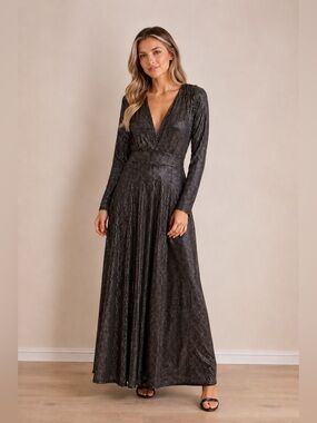 geisha designs pleated cape v-neck maxi dress Geisha Designs | Dresses | Geisha Designs Pleated Cape Vneck Maxi Dress Nwt